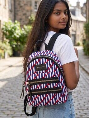 Marc Jacobs "Arrow Head" Printed Biker Backpack
